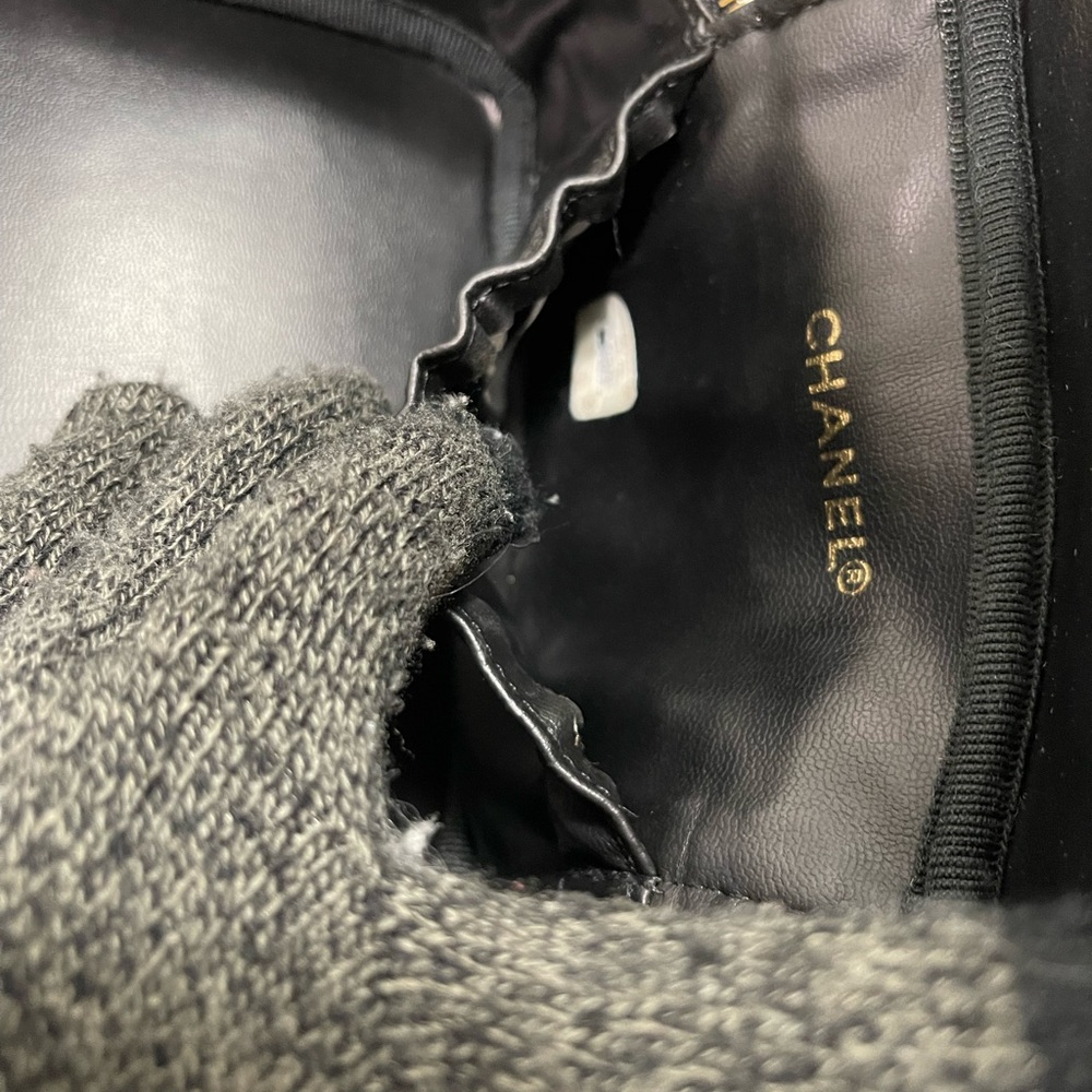 Lambskin Vanity Cosmetic Case Black #1 - Picture 15 of 16